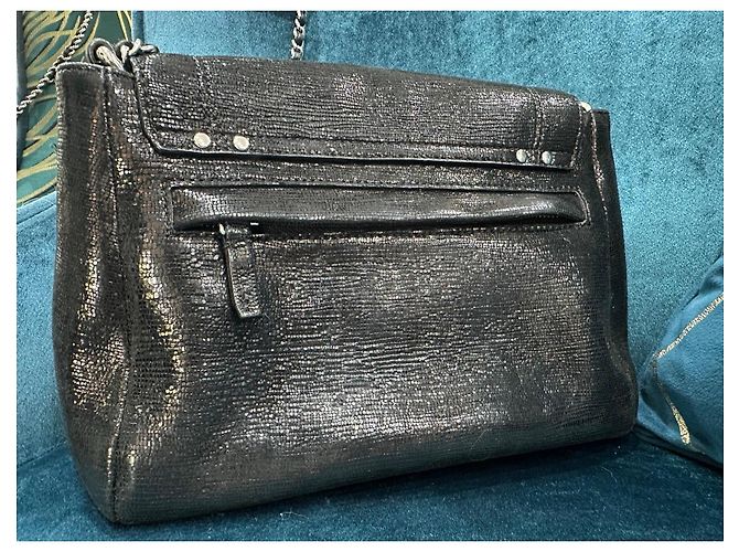 Jerome Dreyfuss Lulu schwarze Lederhandtasche - Ansicht 5