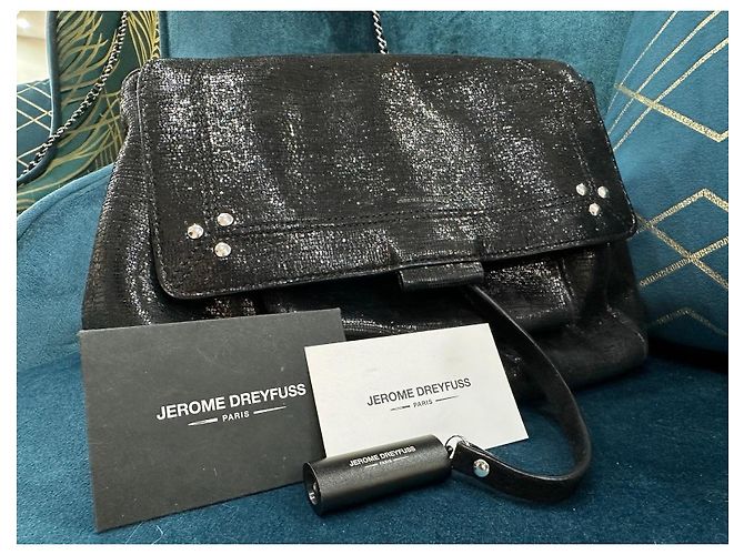 Jerome Dreyfuss Lulu schwarze Lederhandtasche - Ansicht 7