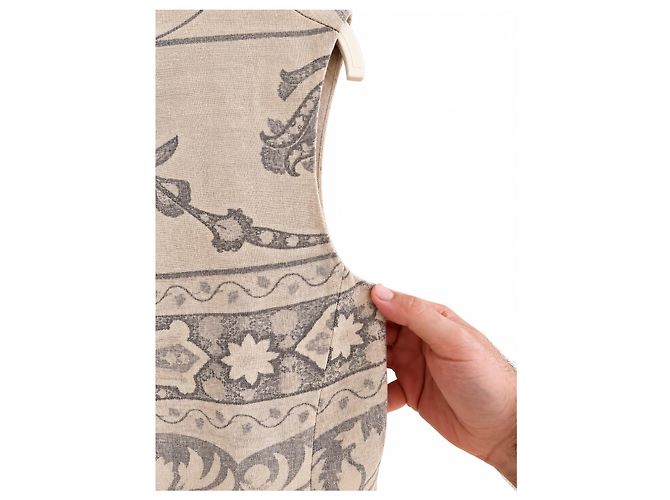 Max Mara Women's Tailored Linen & Wool Vest – Beige Botanical Print – IT 42 Grigio - vista 6