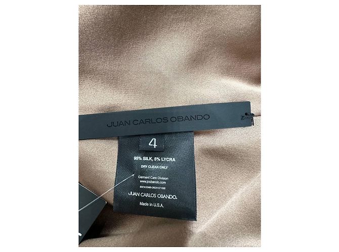 Autre Marque Top halter drapeado de seda Juan Carlos Obando Talla 4 de segunda mano - vista 4