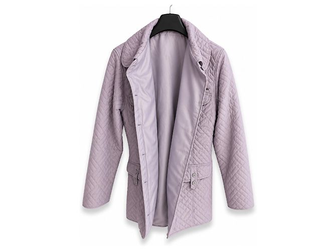 Chaqueta acolchada para mujer Pierre Balmain – Dusty Lilac / Lavender – L / IT 44 Gris - vista 3