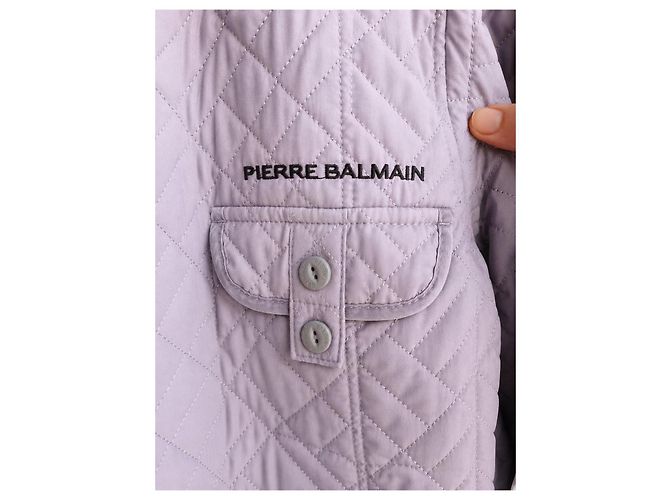 Chaqueta acolchada para mujer Pierre Balmain – Dusty Lilac / Lavender – L / IT 44 Gris - vista 4