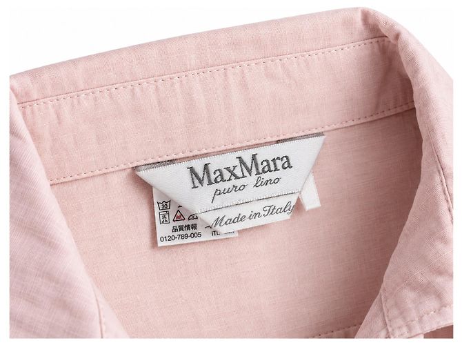 Blusa sin mangas Max Mara Puro Lino para mujer, rosa, 100% lino – IT 40 - vista 3