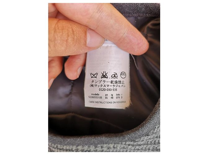 Vestido Weekend Max Mara para mujer de lana virgen con estampado Príncipe de Gales – IT 48 Negro Gris - vista 10