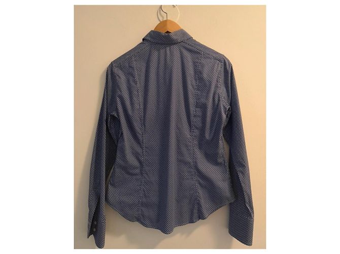 Camisa Etro Feminina Branco Azul - vista 2