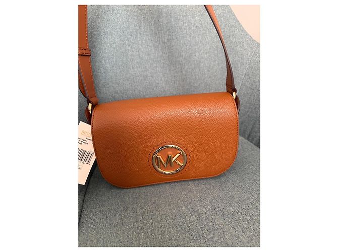 Saco de ombro Michael Kors Samira em couro castanho Marrom - vista 6