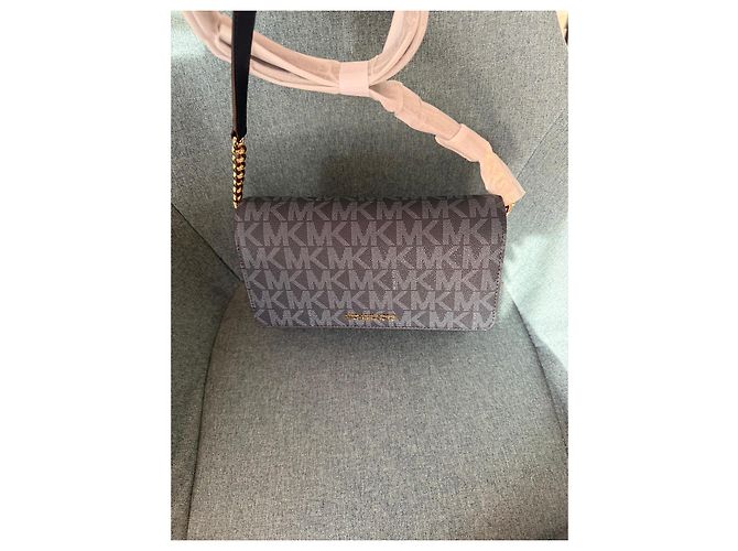 Michael Kors Borsa a Tracolla Monogram Blu Navy Blu scuro Monogramma - vista 3