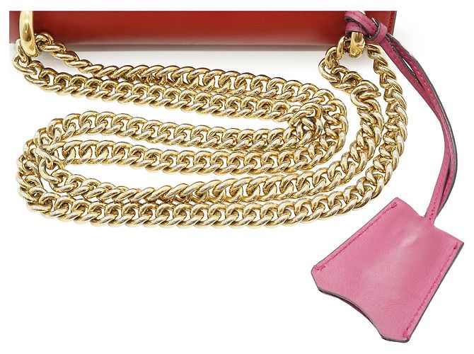 Gucci GG Supreme Canvas Padlock Small Chain Schultertasche Rot/Rosa Pink - Ansicht 7