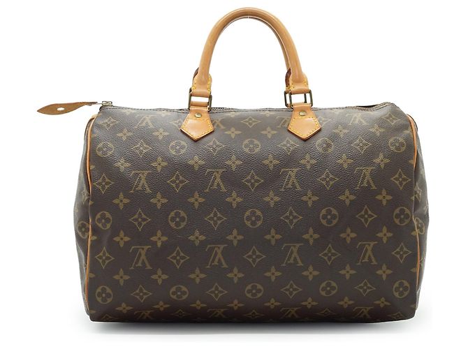 Louis Vuitton Vintage Monogram Canvas Speedy 35 Duffle Bag Braun - Ansicht 2
