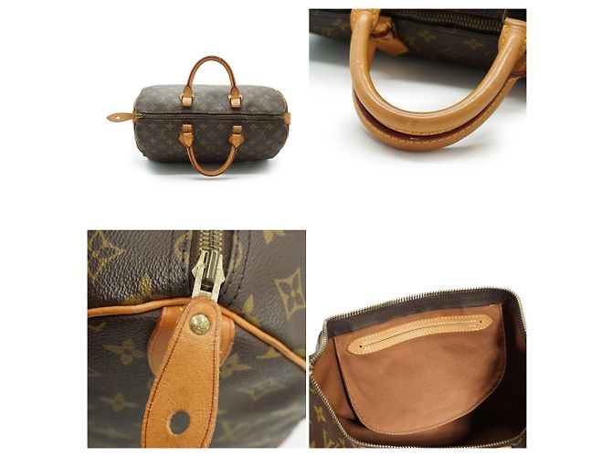 Louis Vuitton Vintage Monogram Canvas Speedy 35 Duffle Bag Braun - Ansicht 5