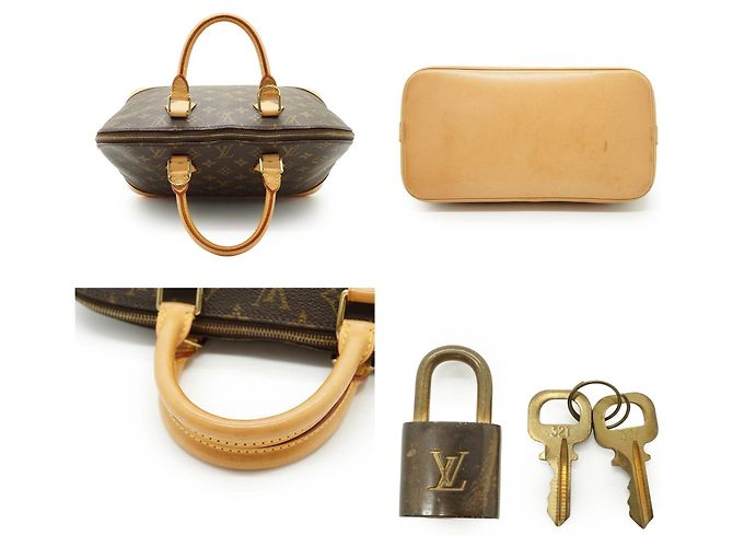 Louis Vuitton Alma PM Handtasche aus Monogram Canvas Vintage Braun - Ansicht 5