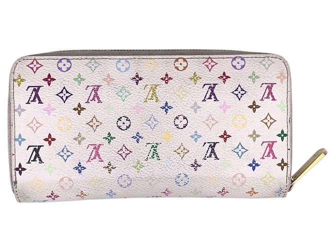 Louis Vuitton Cartera Zippy Monogram Multicolour Murakami Blanca Blanco - vista 2