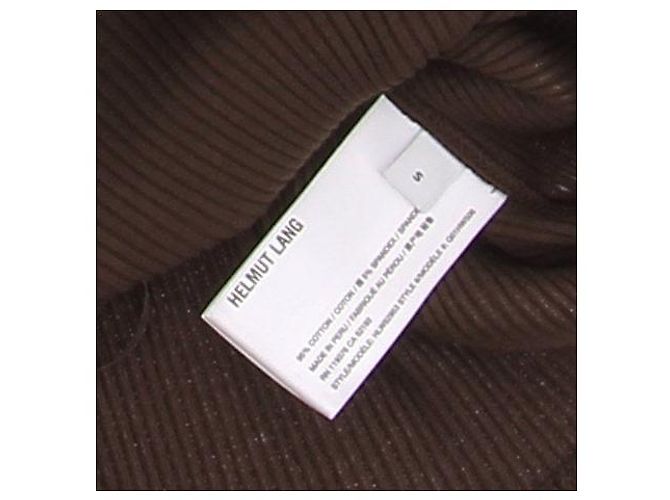 Top de algodón marrón Helmut Lang Castaño - vista 5