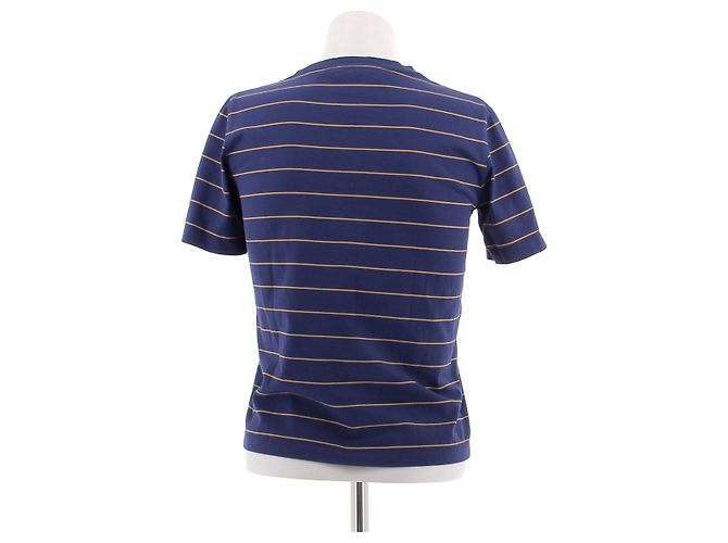 Camiseta de rayas azul marino Miu Miu de algodón - vista 2
