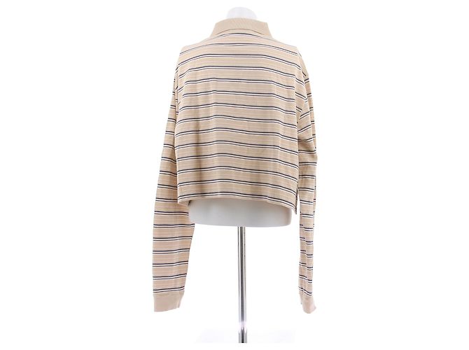 Prada Polo de piqué a rayas Beige - vista 2