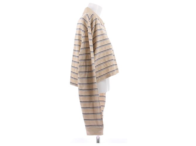 Prada Polo de piqué a rayas Beige - vista 3