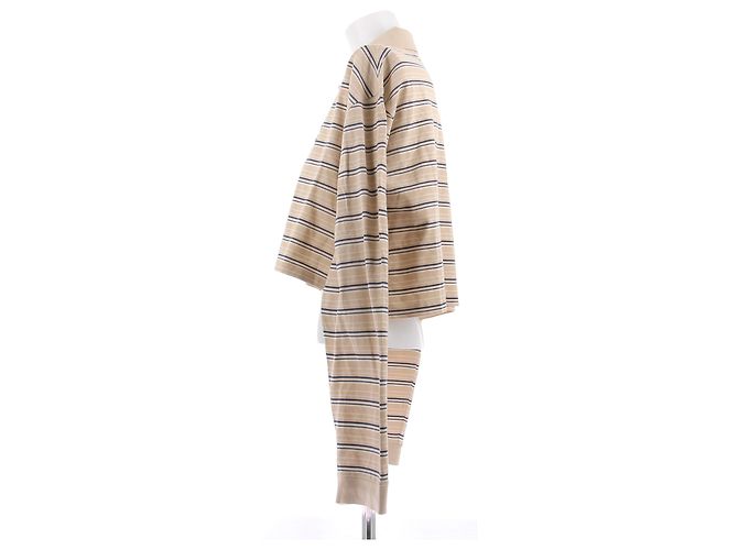 Prada Polo de piqué a rayas Beige - vista 4