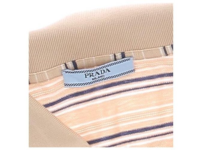 Prada Polo de piqué a rayas Beige - vista 5