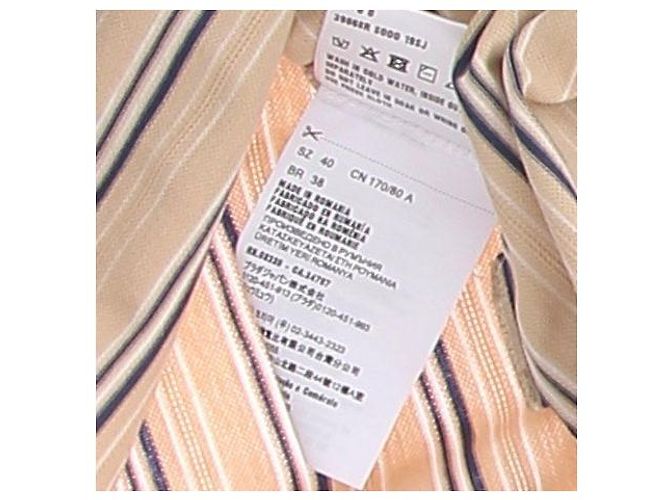 Prada Polo de piqué a rayas Beige - vista 6