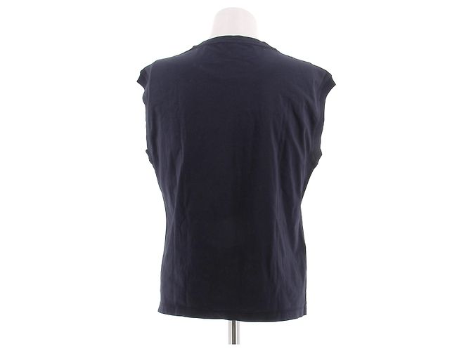 T-shirt Miu Miu in cotone blu navy - vista 2