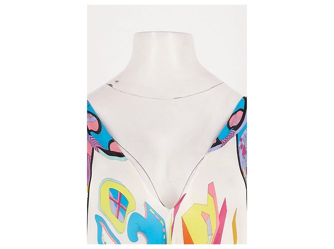 Emilio Pucci Seidenkleid Weiß - Ansicht 2