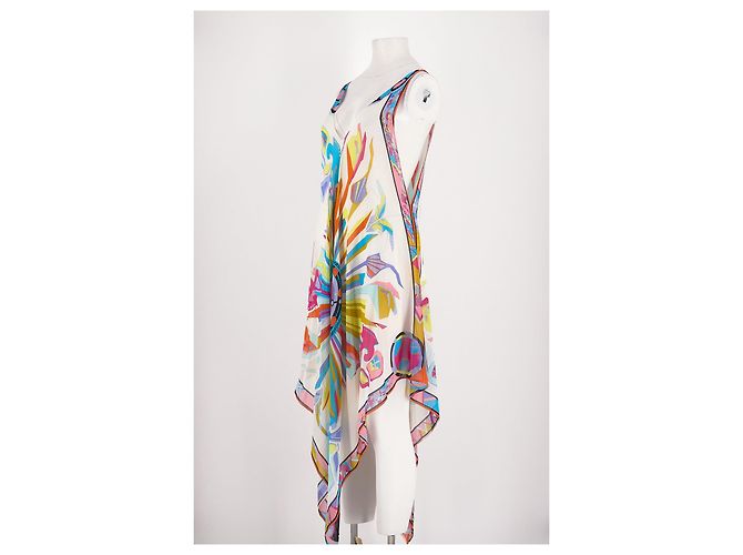 Emilio Pucci Seidenkleid Weiß - Ansicht 4