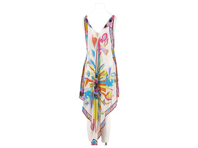 Emilio Pucci Seidenkleid Weiß - Ansicht 6