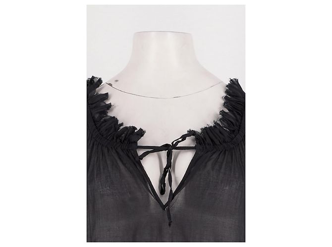 Vestido de algodón negro Jean Paul Gaultier - vista 2