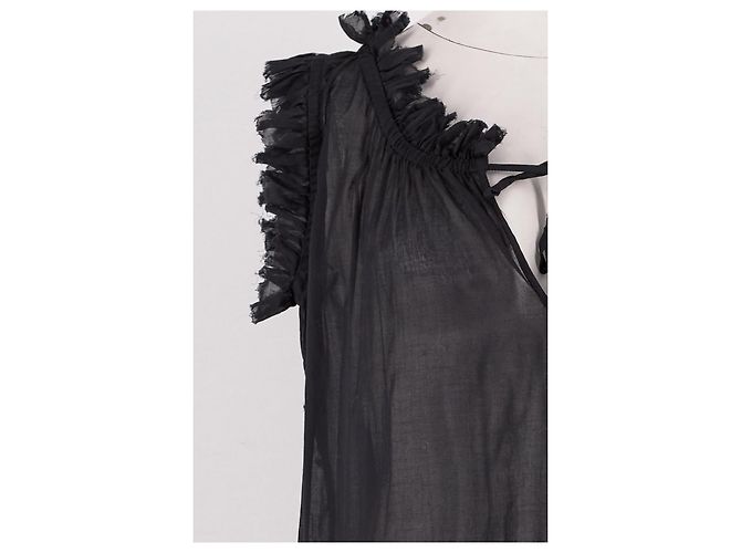 Vestido de algodón negro Jean Paul Gaultier - vista 3