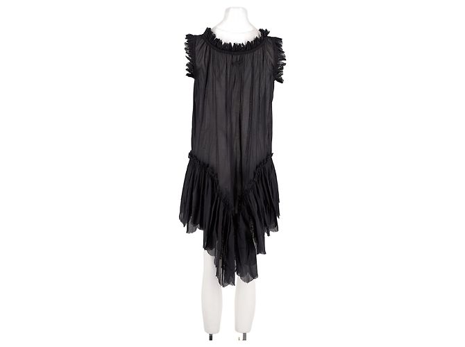 Vestido de algodón negro Jean Paul Gaultier - vista 6
