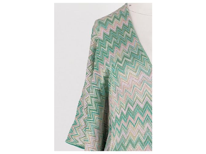 Vestido largo Missoni verde de viscosa - vista 3