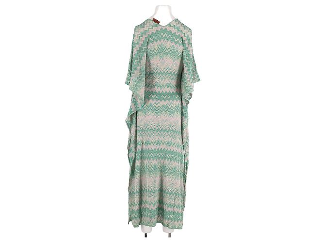 Vestido largo Missoni verde de viscosa - vista 6