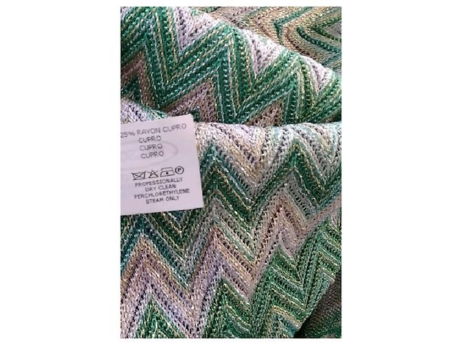Vestido largo Missoni verde de viscosa - vista 8