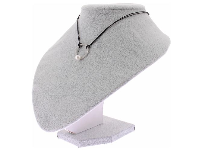 Autre Marque ASHERALI Sofia Choker Cord Weißgold Silber - Ansicht 2