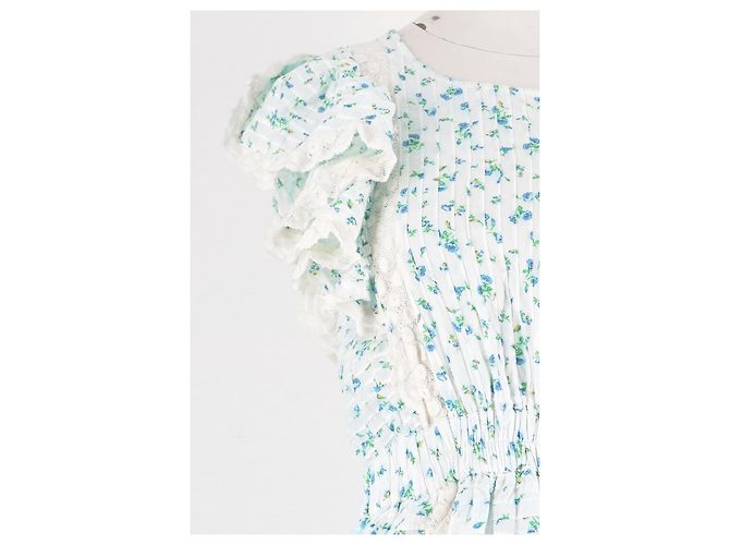 Autre Marque Love Shack Fancy Baumwollkleid weiß - Ansicht 3
