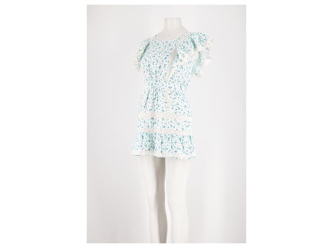 Autre Marque Love Shack Fancy Baumwollkleid weiß - Ansicht 4