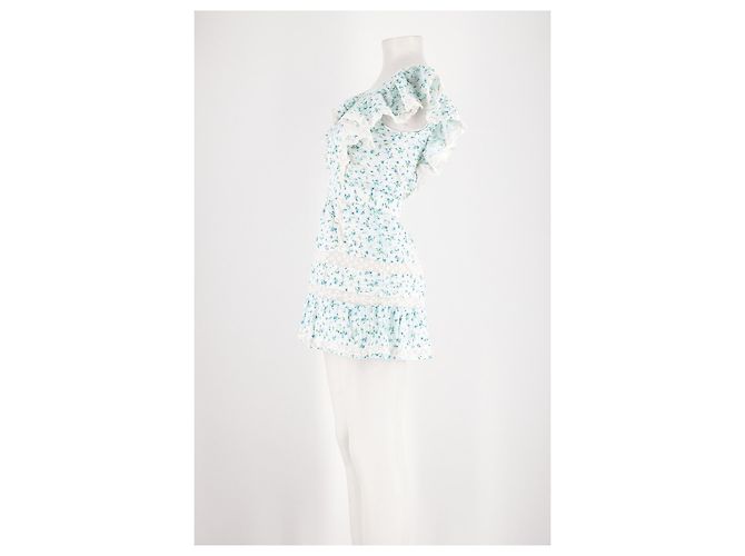Autre Marque Love Shack Fancy Baumwollkleid weiß - Ansicht 5