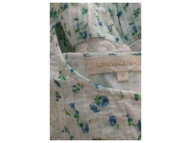 Autre Marque Love Shack Fancy Baumwollkleid weiß - Ansicht 7