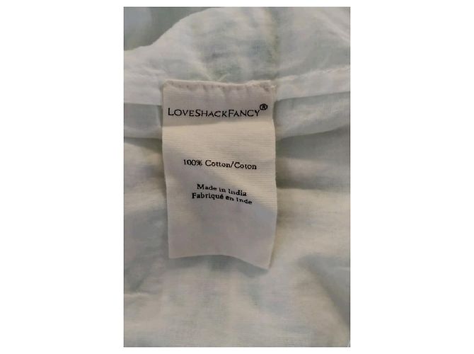 Autre Marque Love Shack Fancy Baumwollkleid weiß - Ansicht 8