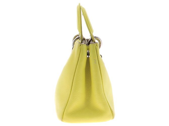Autre Marque Diorissimo Lederhandtasche Gelb - Ansicht 5