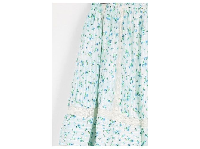 Autre Marque Falda de algodón azul LOVE SHACK FANCY XS - vista 3