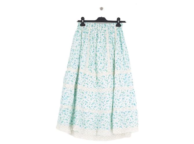 Autre Marque Falda de algodón azul LOVE SHACK FANCY XS - vista 4