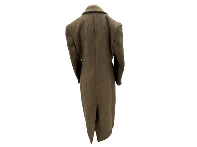 Autre Marque ROHE Long Khaki Wool Jacket - view 2