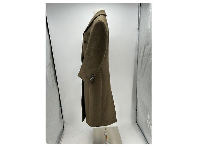 Autre Marque ROHE Long Khaki Wool Jacket - view 3