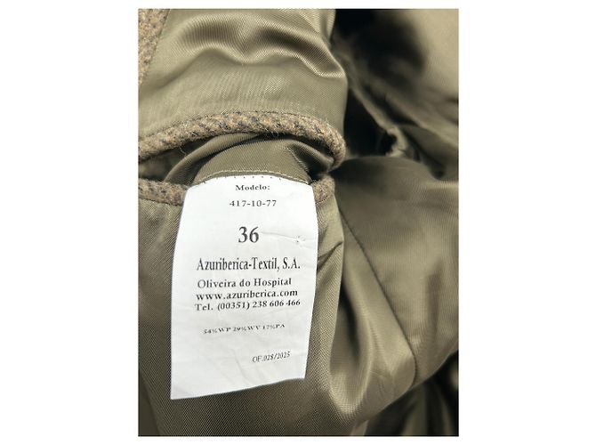 Autre Marque ROHE Long Khaki Wool Jacket - view 6