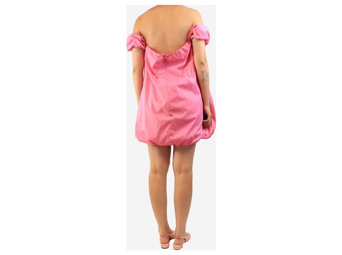 Staud Mini abito bubble rosa - size UK 14 - vista 2