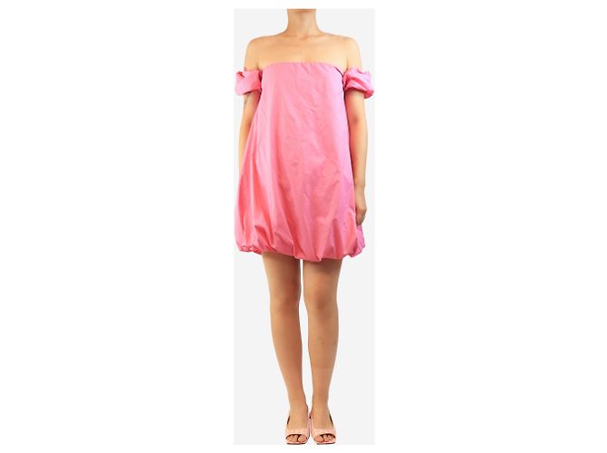 Staud Mini abito bubble rosa - size UK 14 - vista 3