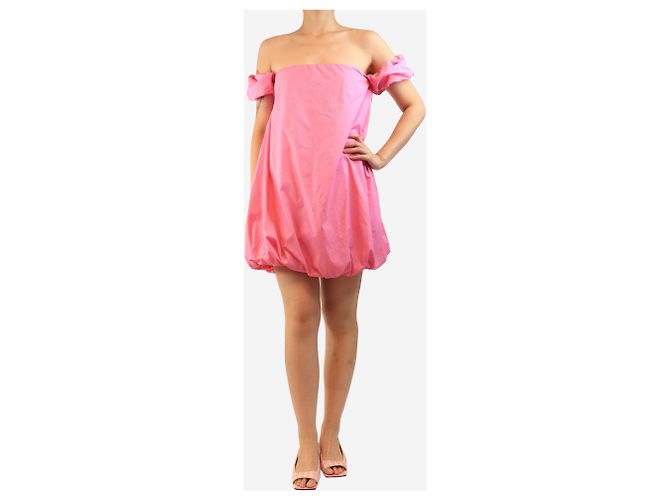 Staud Mini abito bubble rosa - size UK 14 - vista 4