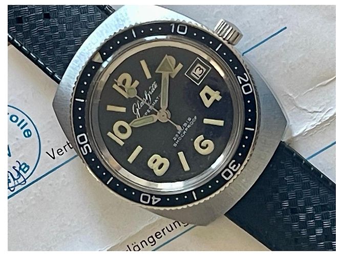 Autre Marque Relógio Automático Glashütte Spezimatic TS 200 Preto - vista 10