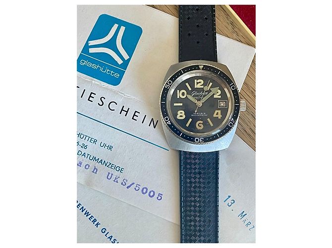 Autre Marque Relógio Automático Glashütte Spezimatic TS 200 Preto - vista 6